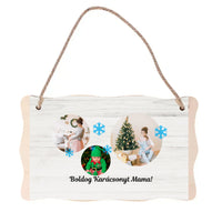 Karácsonyi 3 képes tábla dísz