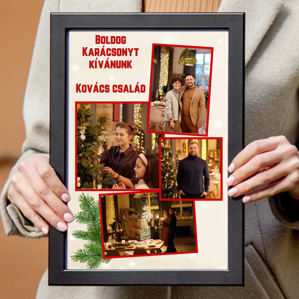 4 képes karácsonyi falikép