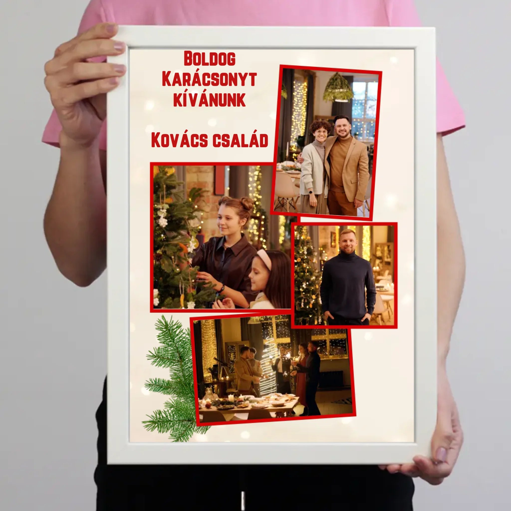 4 képes karácsonyi falikép