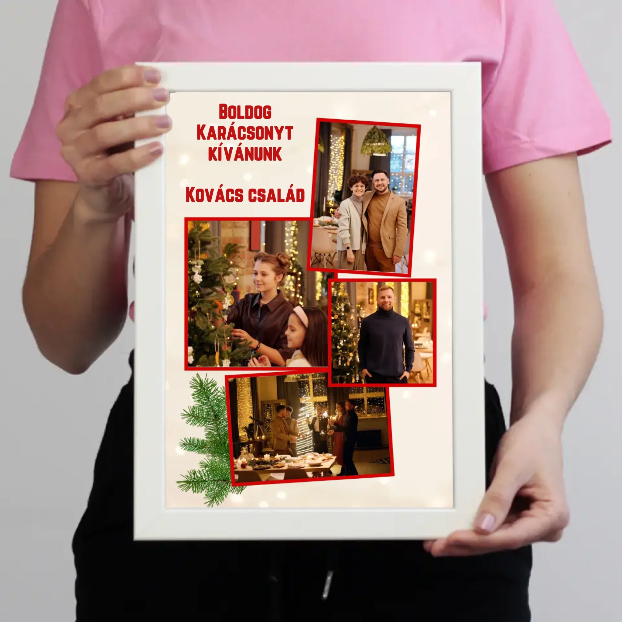 4 képes karácsonyi falikép