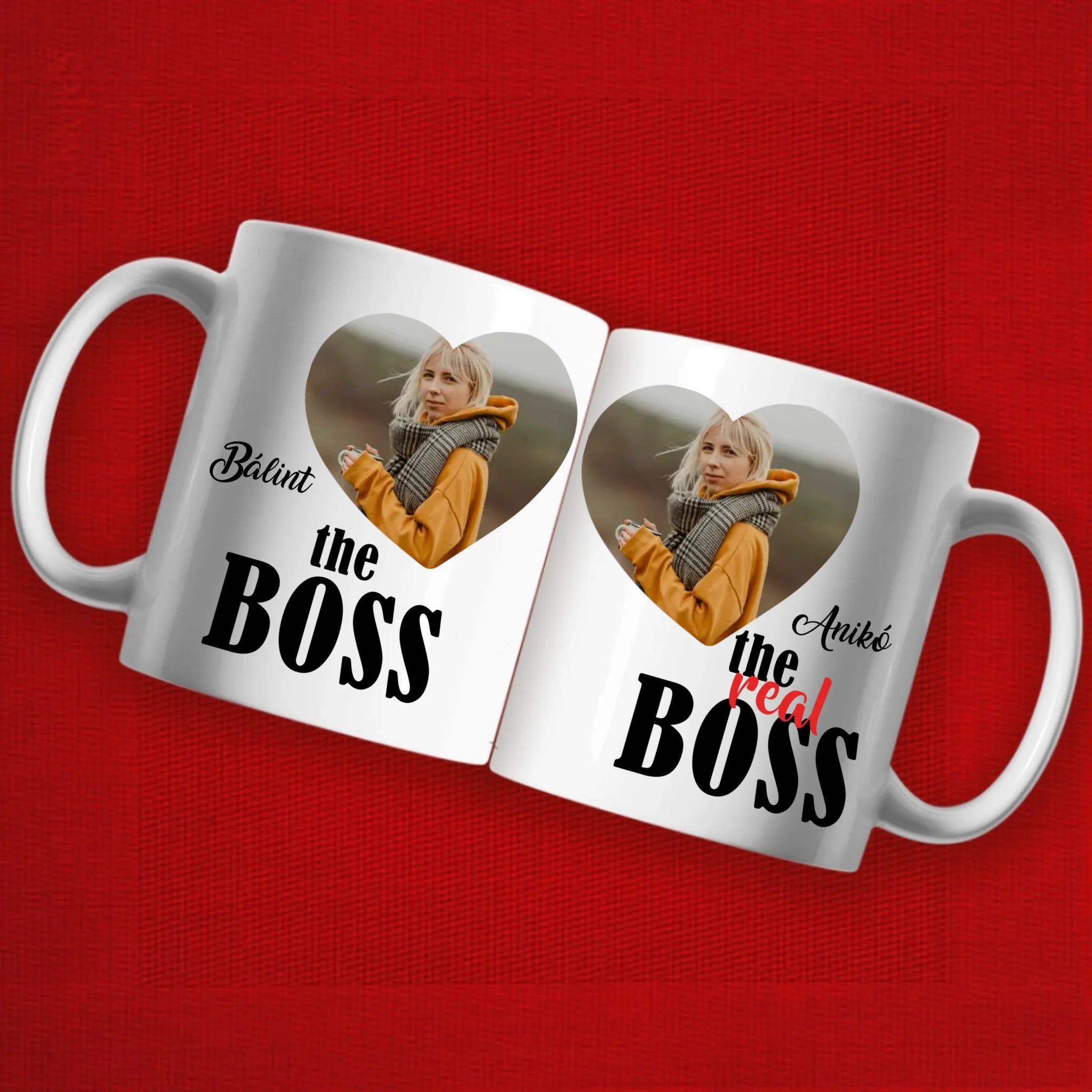 The Boss & The real Boss két darabos bögre szett képpel