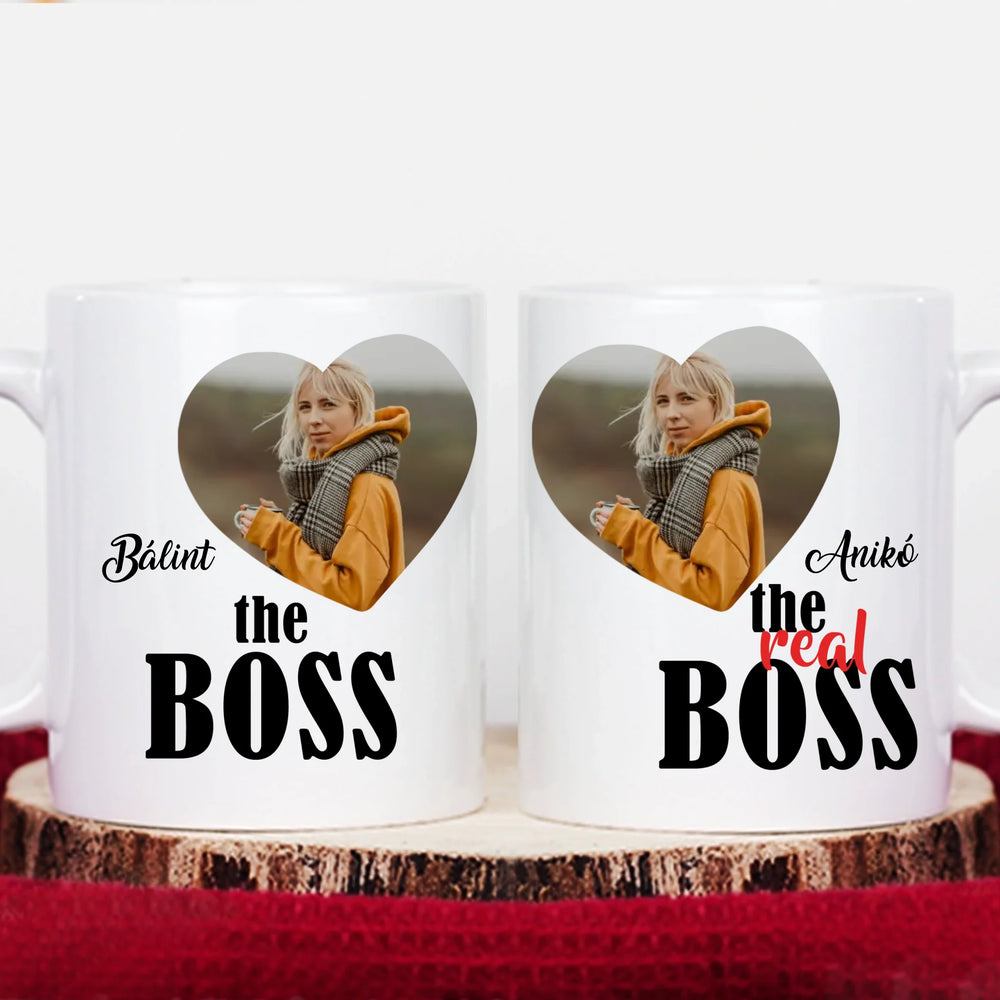 The Boss & The real Boss két darabos bögre szett képpel