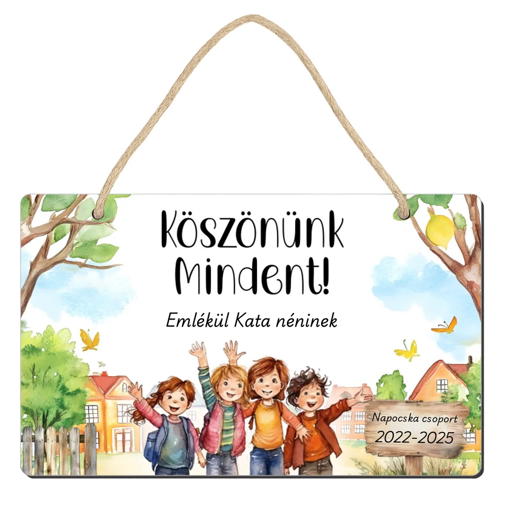 Ballagási emlék dísztábla