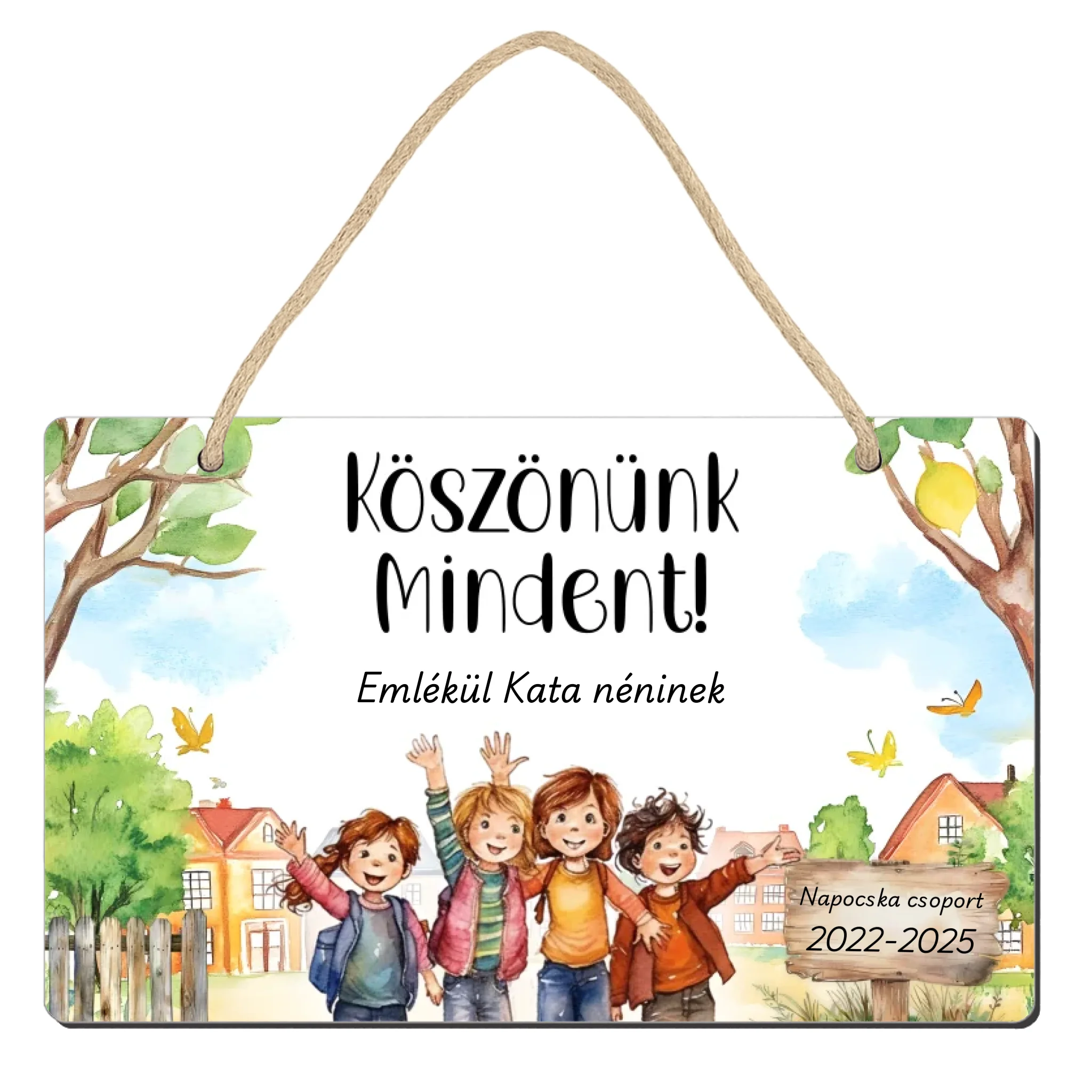 Ballagási emlék dísztábla