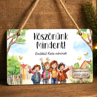 Ballagási emlék dísztábla