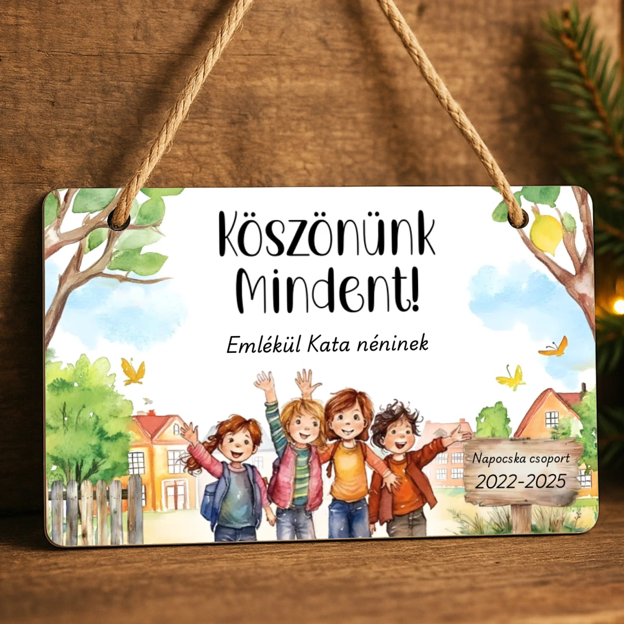 Ballagási emlék dísztábla