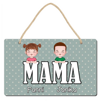 Szerkeszthető karakteres egyedi ajándék falidísz Nagymamáknak