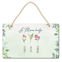 A Mama kertje egyedi neves falidísz Nagymamáknak