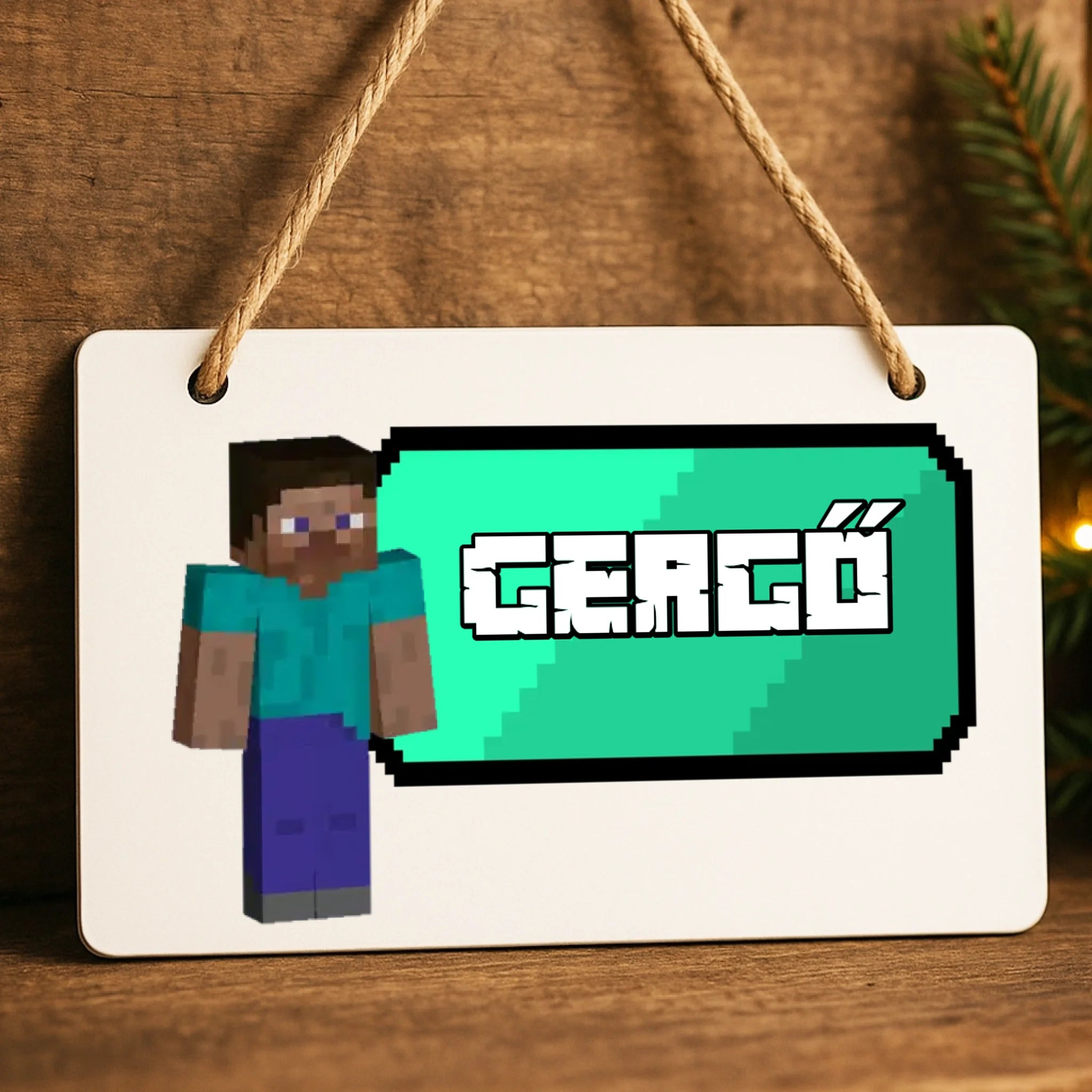Minecraft ajtódísz gyerekeknek