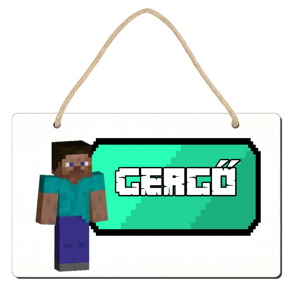 Minecraft ajtódísz gyerekeknek