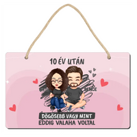 Dögösebb, mint valaha cuki karakteres páros dísztábla