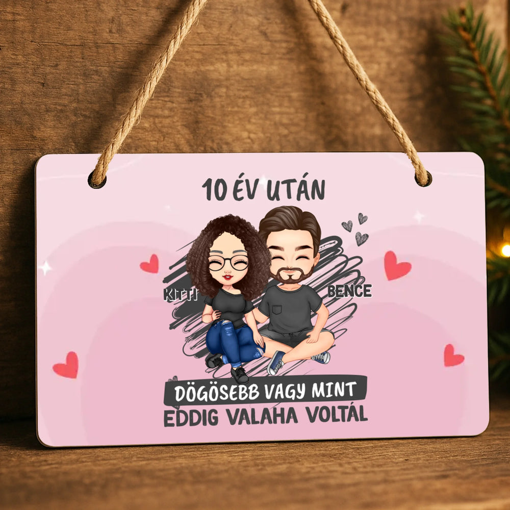 Dögösebb, mint valaha cuki karakteres páros dísztábla