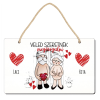 Vicces egyedi feliratos Valentin napi dísztábla