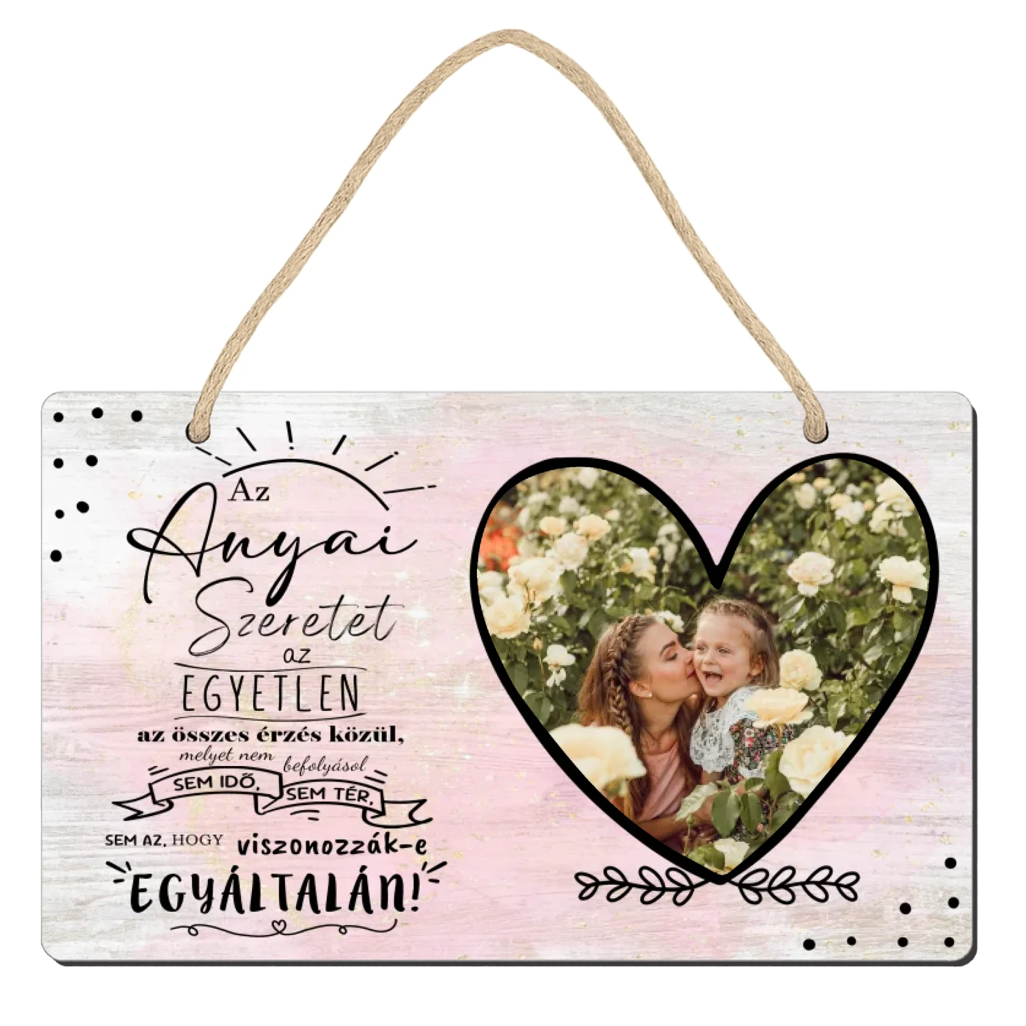 Anyai szeretet dísztábla
