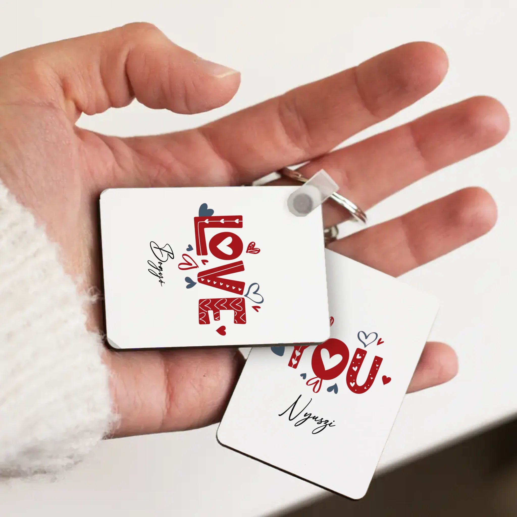 Love you feliratos 2db-os páros kulcstartó szett