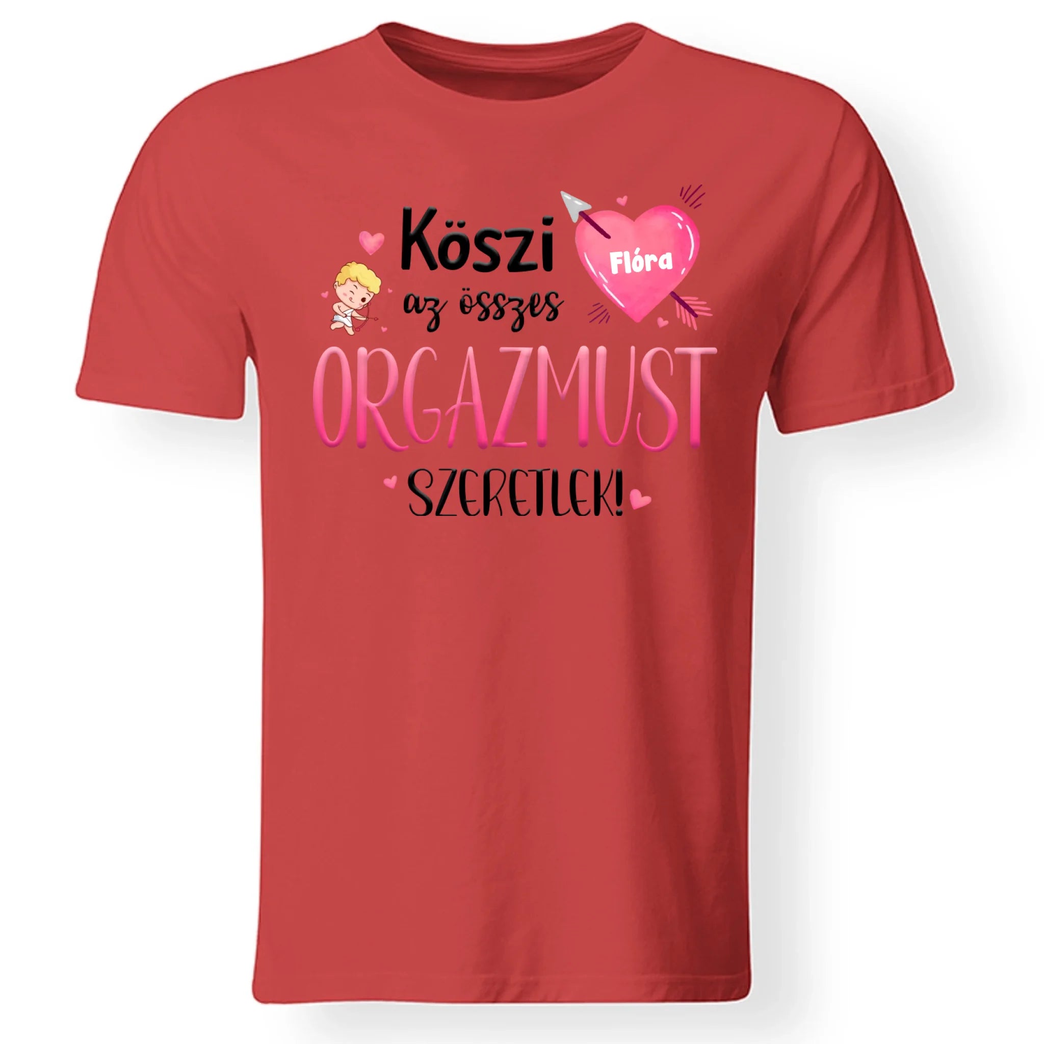 Köszi az összes orgazmust - Valentin napi férfi póló saját névvel