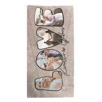 Love feliratos egyedi képes törölköző