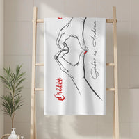 Örökké együtt - Szerkeszthető feliratos törölköző