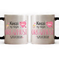 Köszi az összes orgazmust - Valentin napi bögre saját névvel