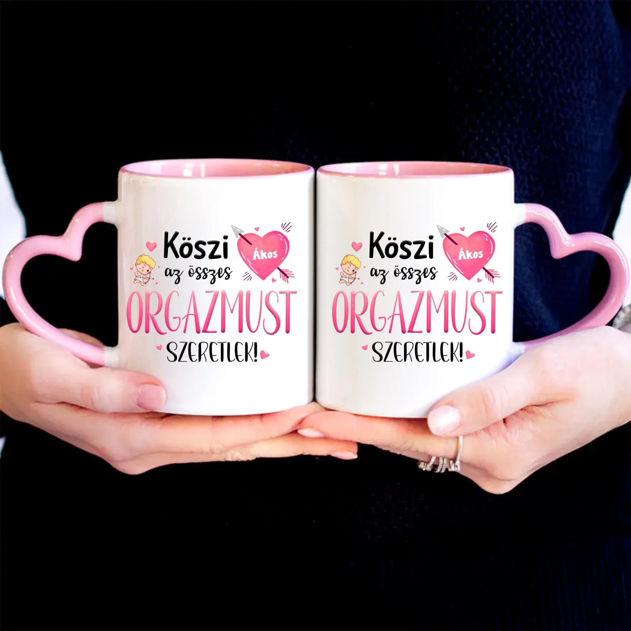Köszi az összes orgazmust - Valentin napi bögre saját névvel