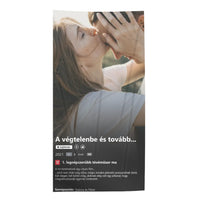 Egyedi képes Netflix stílusú törölköző szerkeszthető felirattal