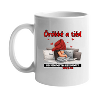 Örökké a tiéd - Valentin-napi bögre szerkeszthető felirattal