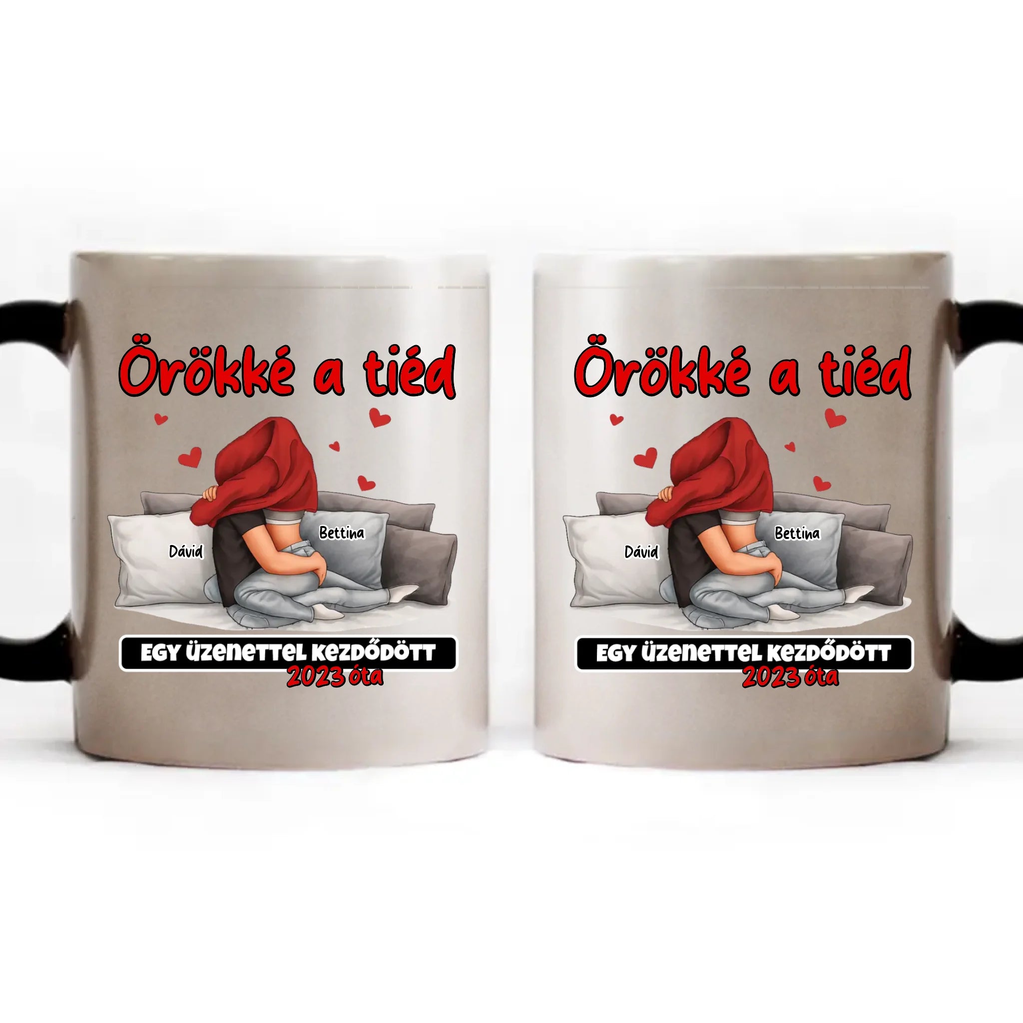 Örökké a tiéd - Valentin-napi bögre szerkeszthető felirattal