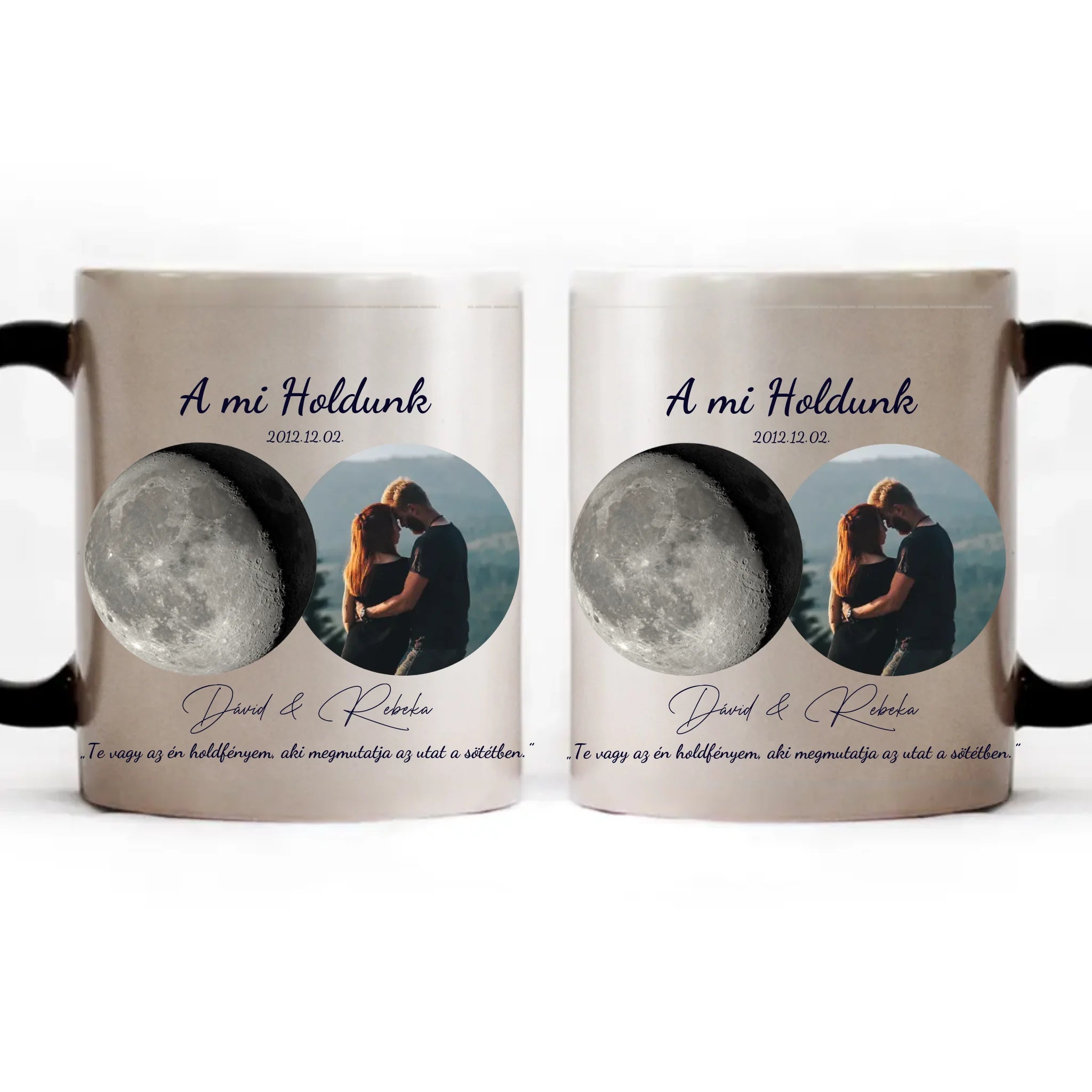 A Mi Holdunk - egyedi képes bögre szerkeszthető felirattal