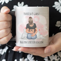 Túl szexi vagy - szerkeszthető karakteres bögre felirattal