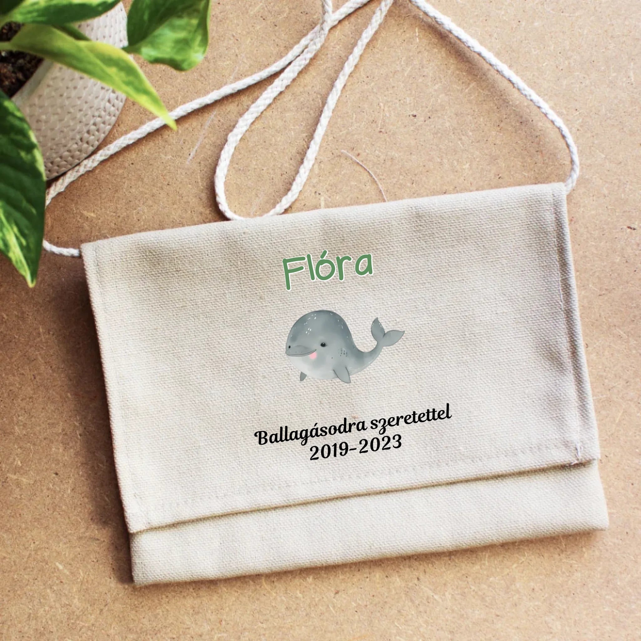 Egyedi neves ovis ballagási tarisznya idézettel