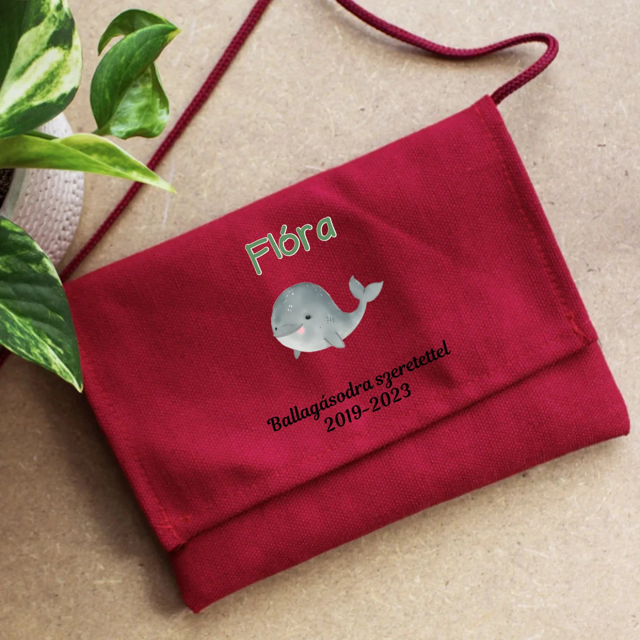 Egyedi szerkeszthető feliratos tarisznya címerrel