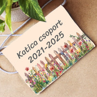 	 Telinyomatos ballagási tarisznya egyedi felirattal és szerkeszthető jellel