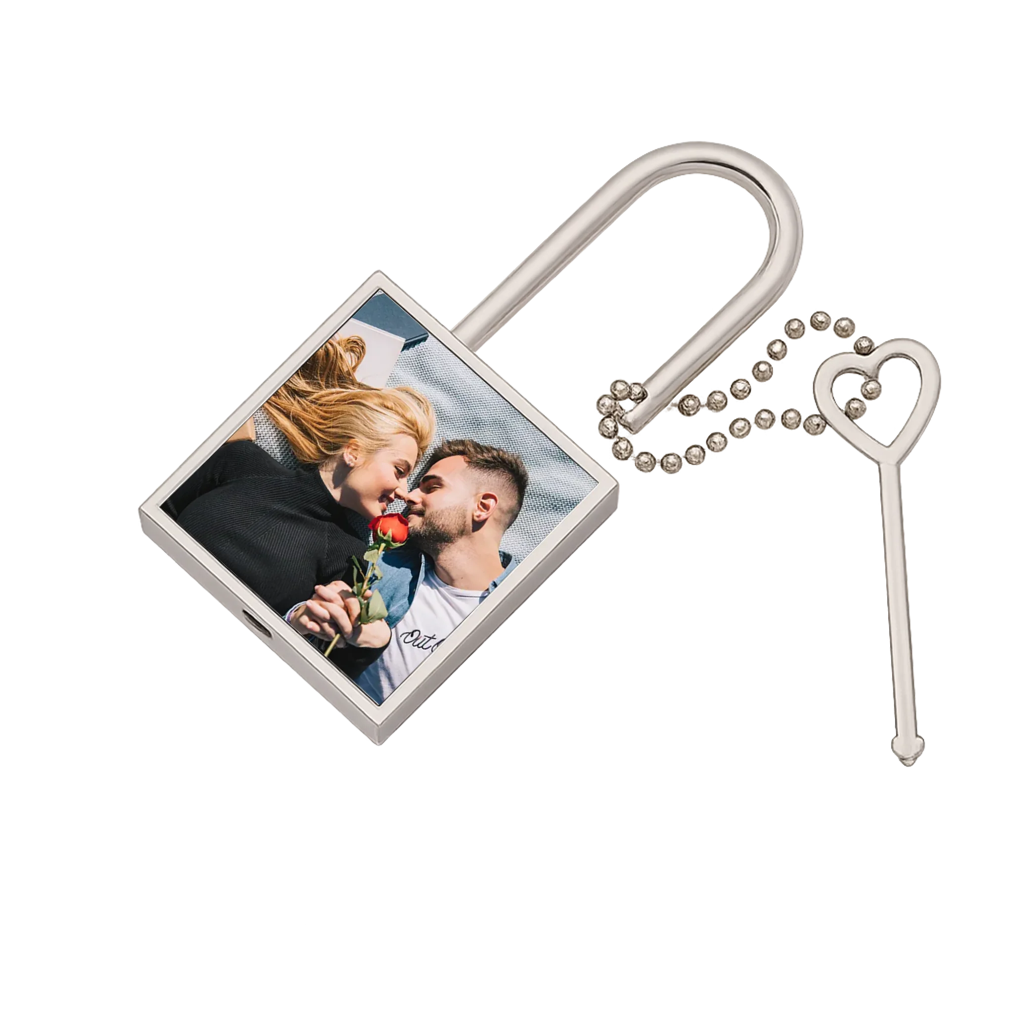 Egyedi fényképes ajándék lakat pároknak