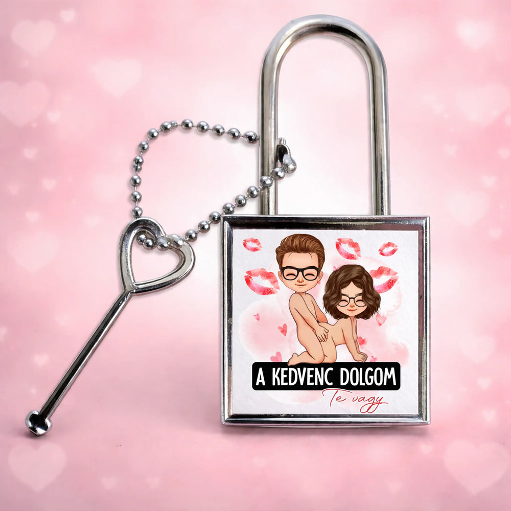 A kedven dolgom - Szerkeszthető karakteres ajándék lakat