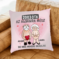 Még mindig imádlak vicces valentin napi párna