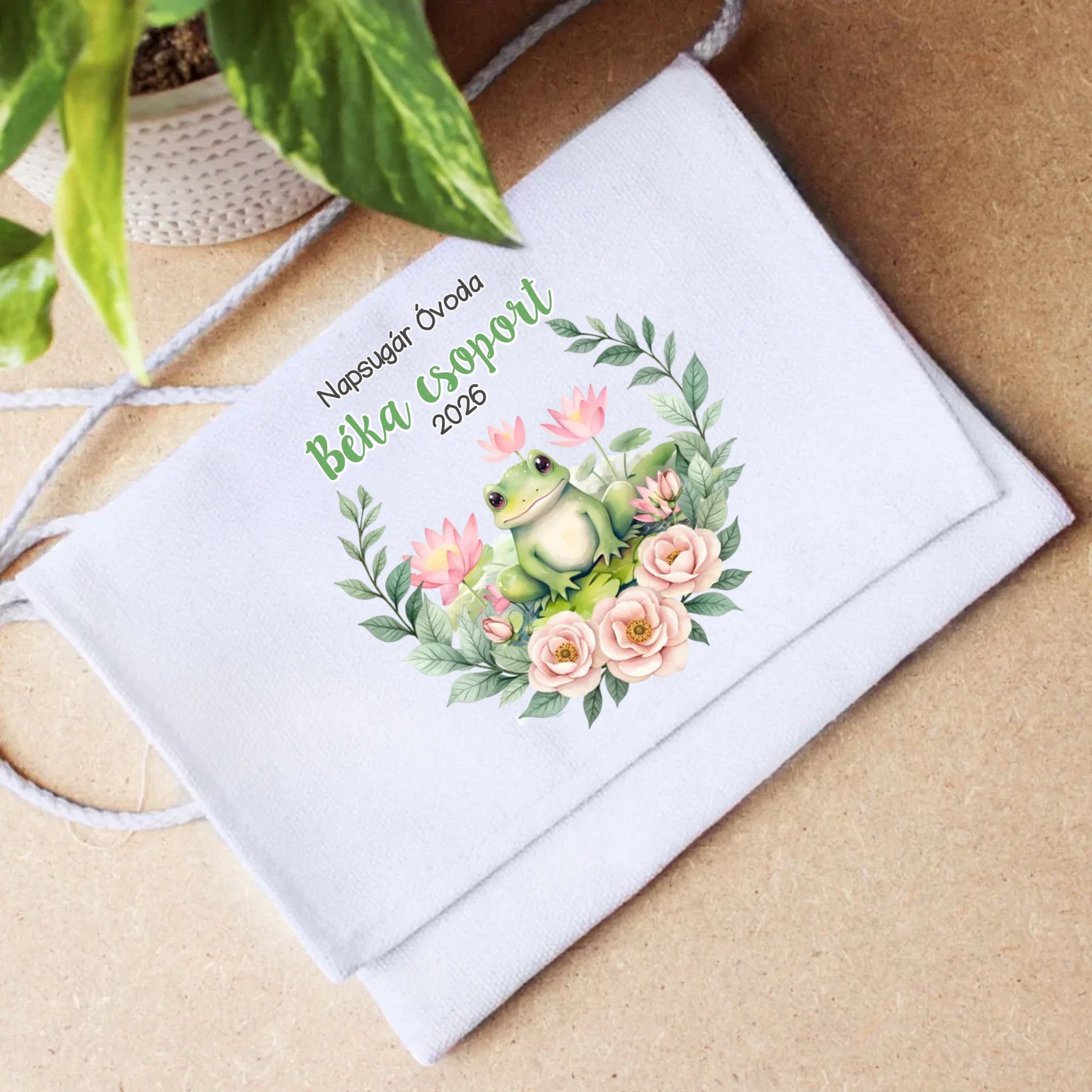 Ballagási tarisznya ovisoknak - Zöld béka csoport