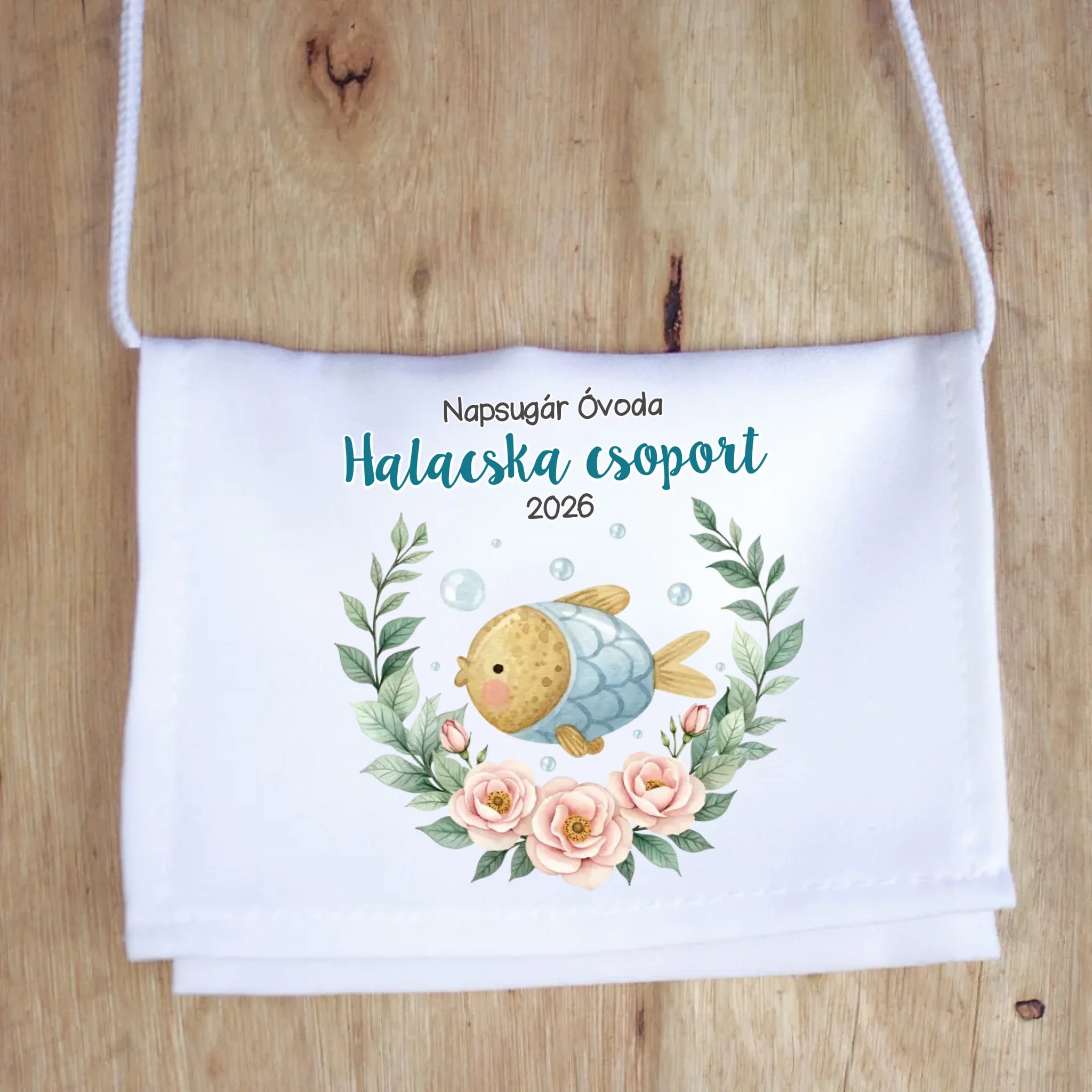 Ballagási tarisznya ovisoknak - Kék halacska csoport