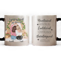 4 fényképes fotókollázs bögre - egyedi ajándék nagymamáknak