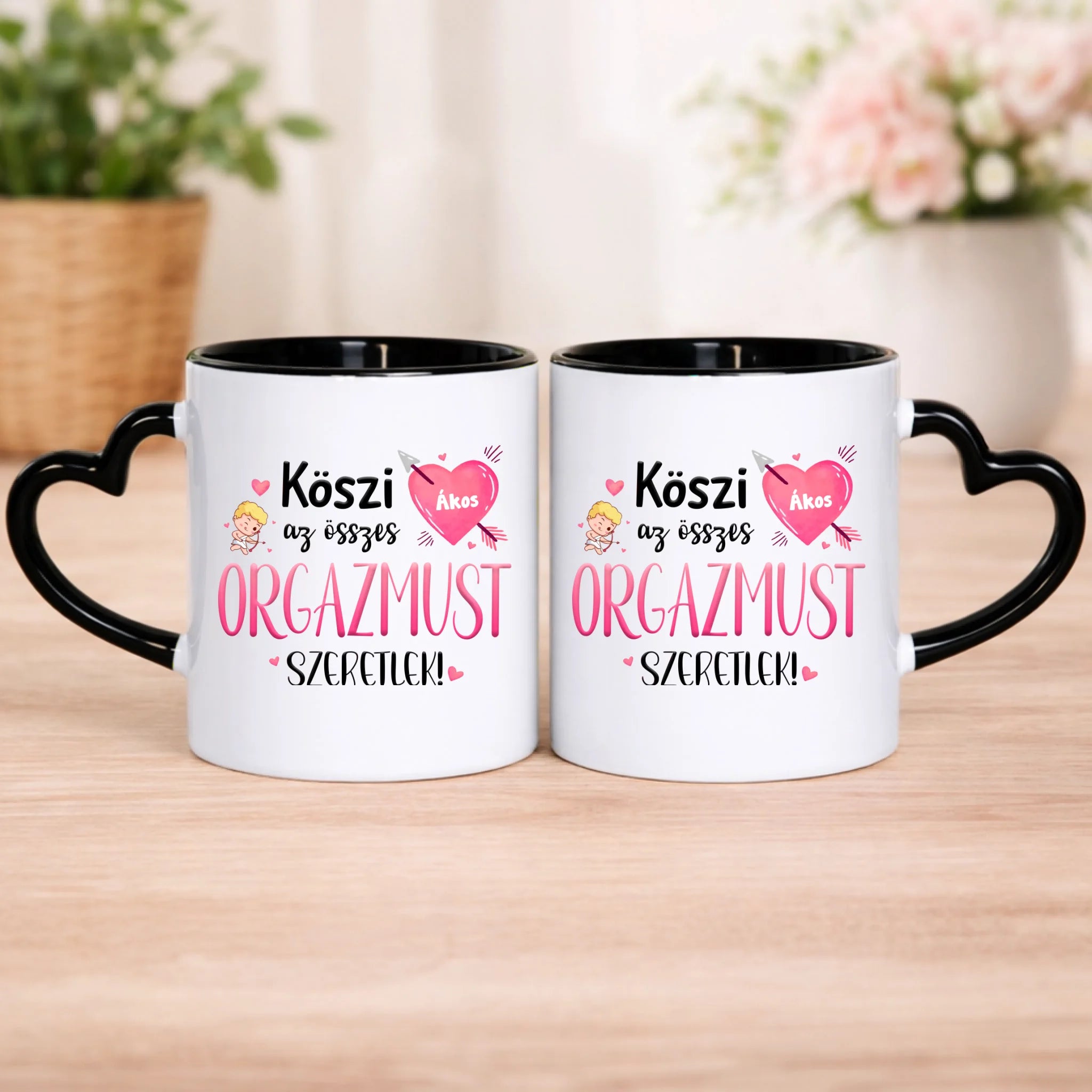 Köszi az összes orgazmust - Valentin napi bögre saját névvel