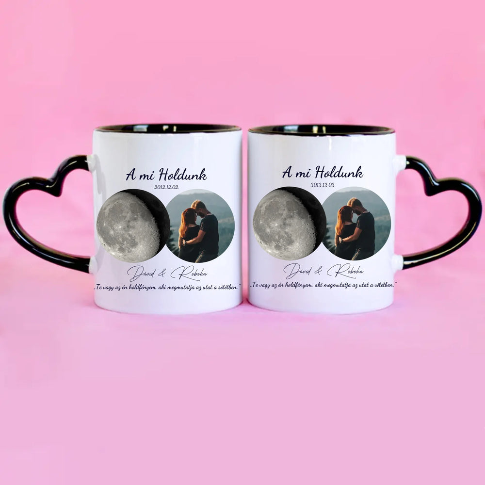 A Mi Holdunk - egyedi képes bögre szerkeszthető felirattal