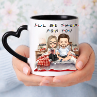 I'll be there for you bögre szerkeszthető karakterekkel pároknak