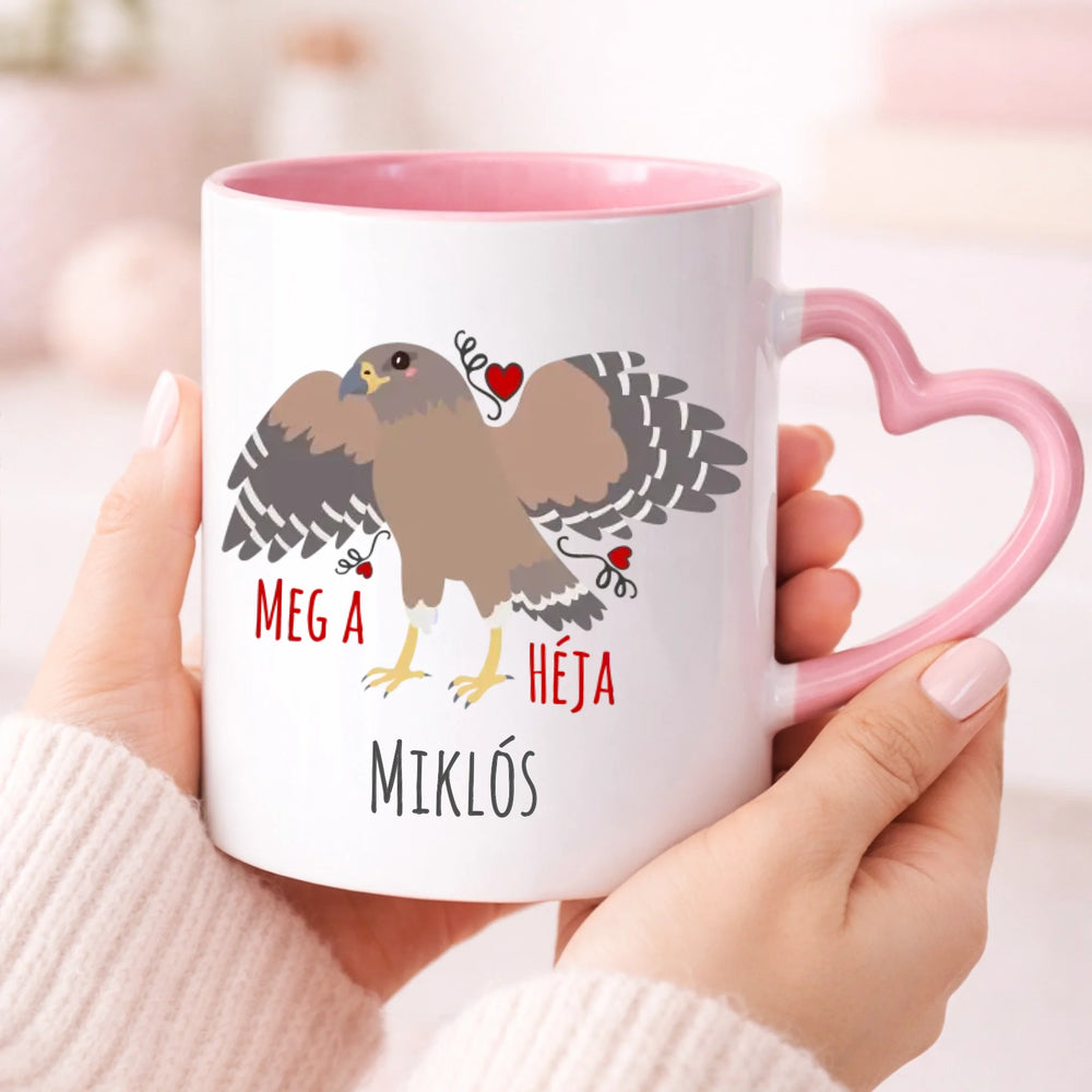 Borsó meg a héja vicces Valentin napi bögre