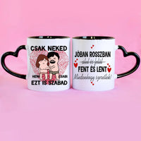 Csak neked vicces bögre pároknak szerkeszthető karakterekkel