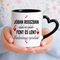 Csak neked vicces bögre pároknak szerkeszthető karakterekkel