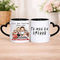 I'll be there for you bögre szerkeszthető karakterekkel pároknak