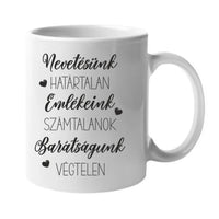 Személyre szabható legjobb barátnők ajándék bögre