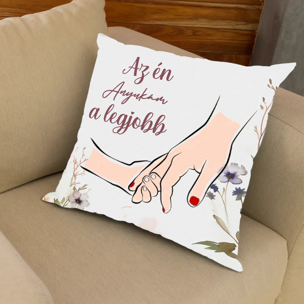 Választható feliratos, telinyomatos FullPrint párna Anyáknak