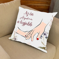 Választható feliratos, telinyomatos FullPrint párna Anyáknak