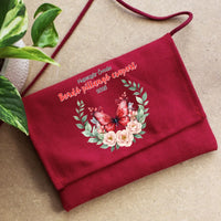 Ballagási tarisznya ovisoknak - Bordó pillangó csoport