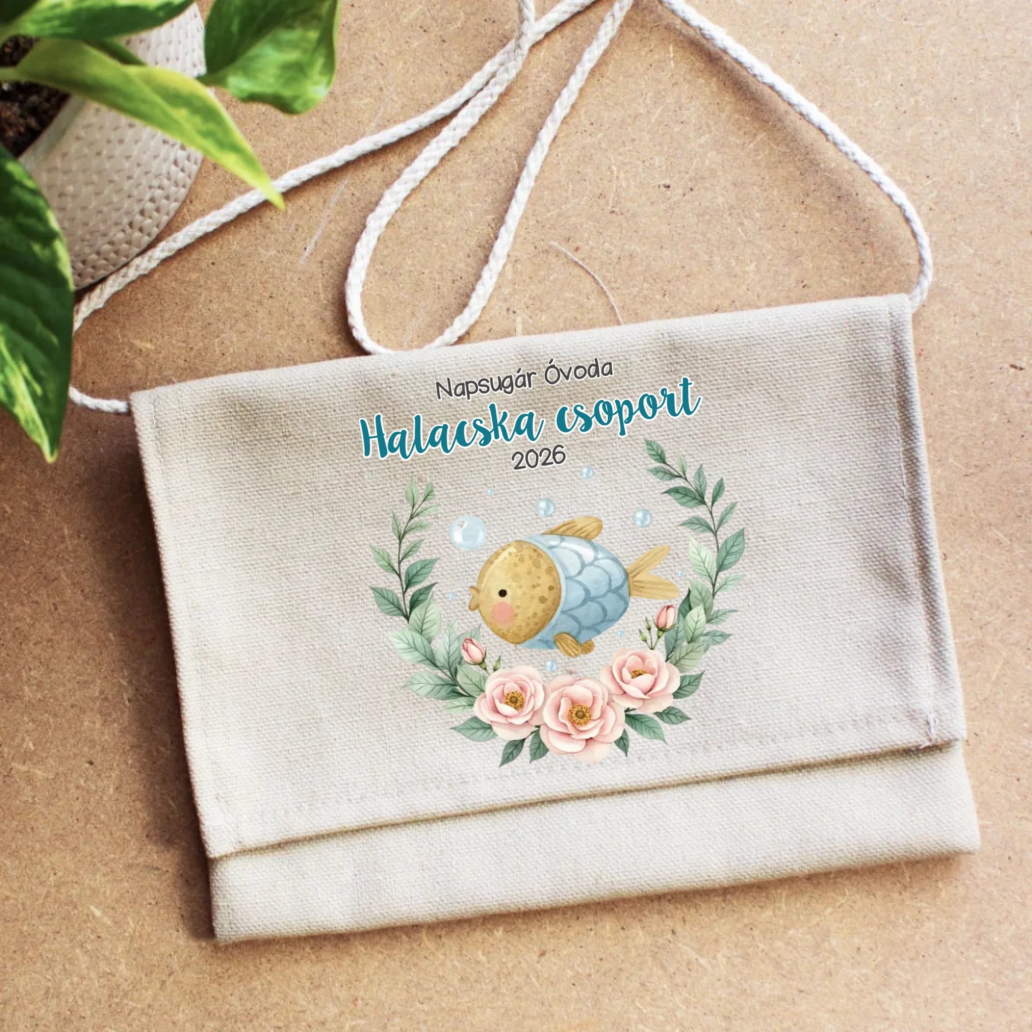 Ballagási tarisznya ovisoknak - Kék halacska csoport